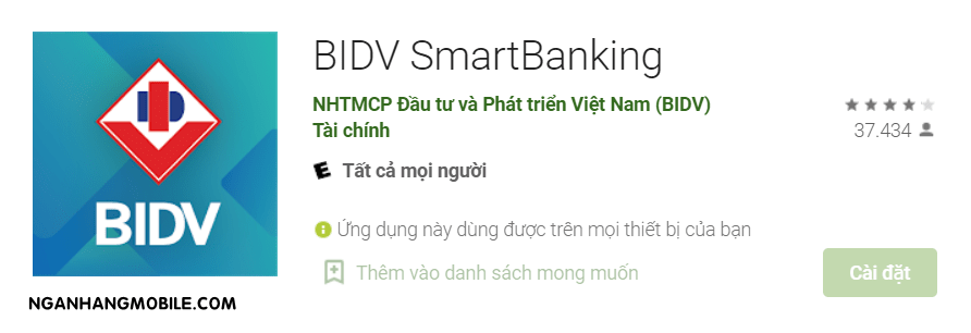 Cach dang ky bidv smart banking online