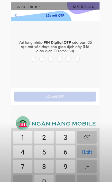 Đăng ký SMS Banking mbbank trên app