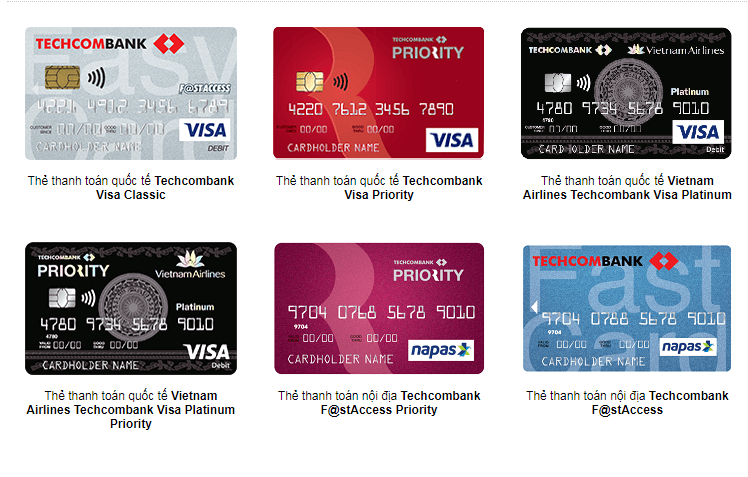 rút tiền từ thẻ tín dụng Techcombank