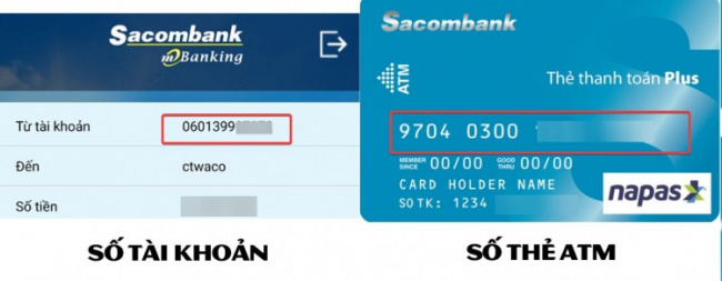 Số tài khoản Sacombank có bao nhiêu số