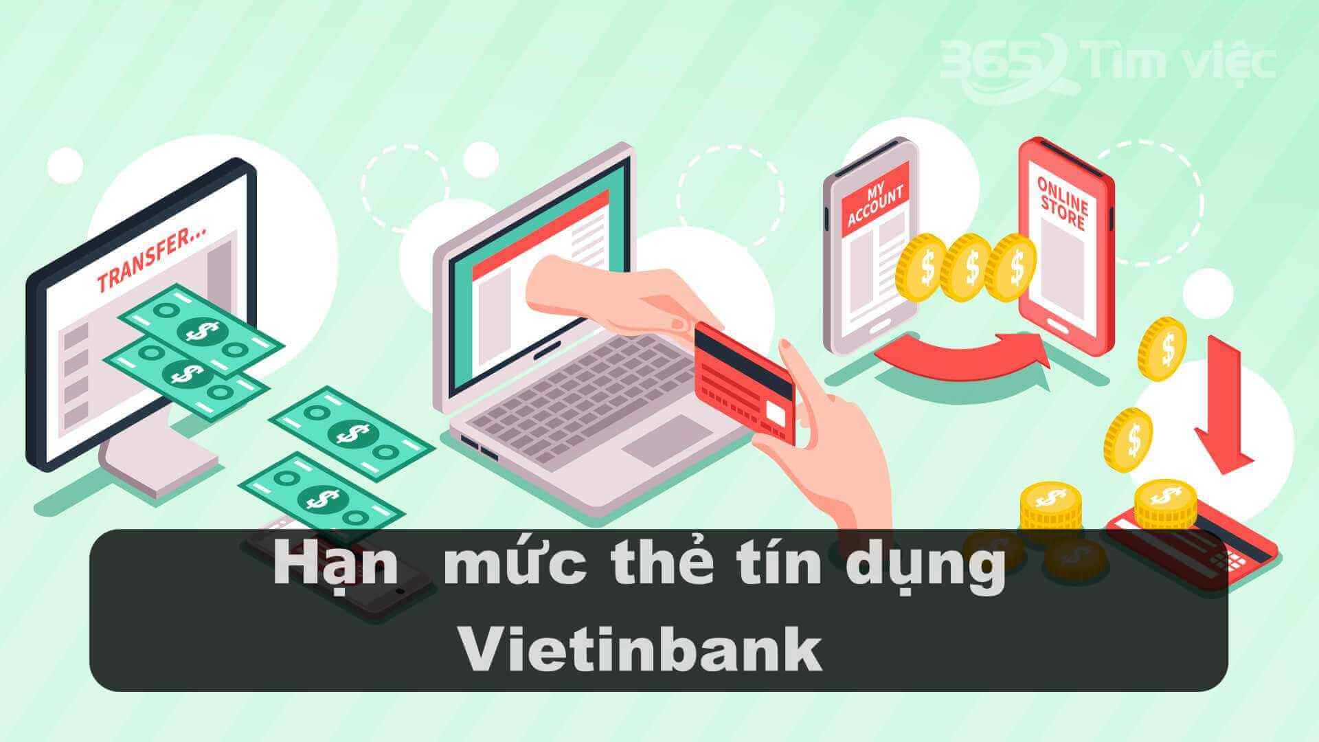 hạn mức thẻ tín dụng Vietinbank